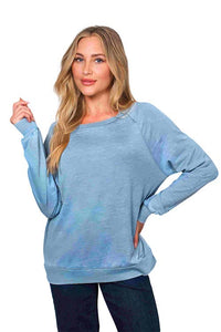 Women's Long Sleeve Rib Cuff & Hem Sweatshirt