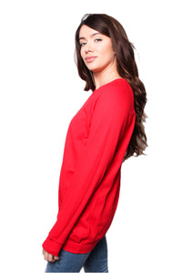 Women's Long Sleeve Light Weight French Terry Top