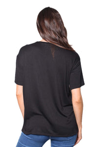 Women's Short Sleeves Camo Pocket Jersey Top