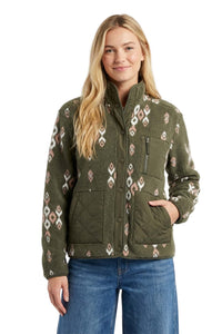 Women's Button Down Aztec Sherpa Jacket