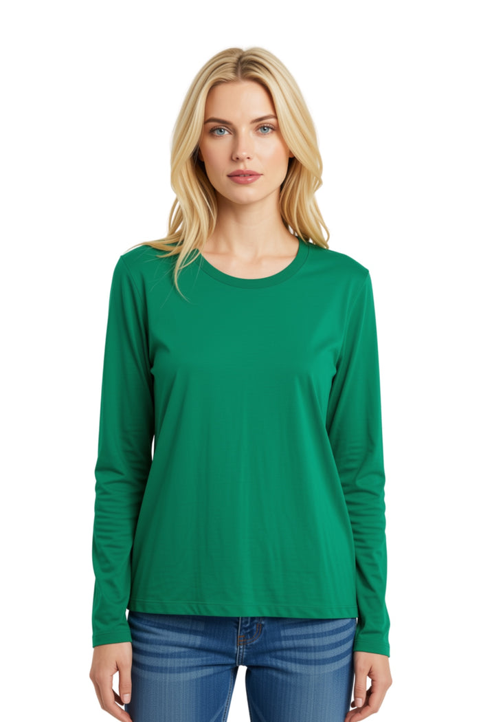 Women's Long Sleeve Basic Solid Top