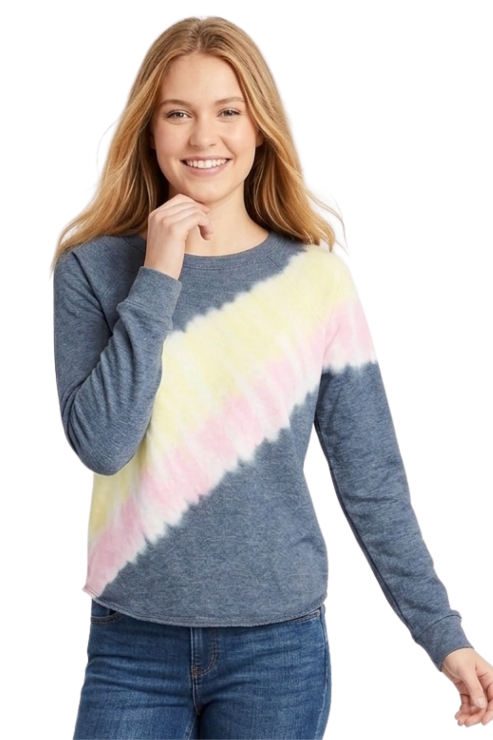 Women's Long Sleeve Crew Neck Cutout Sweater