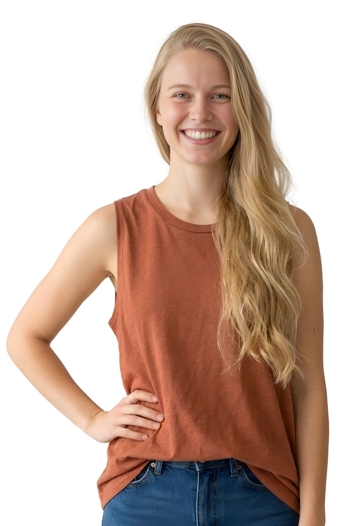 Women's Sleeveless Round Neck Tank Top