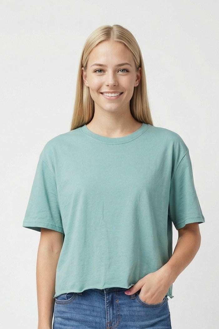 Women's Short Sleeved Oversized Fit Top