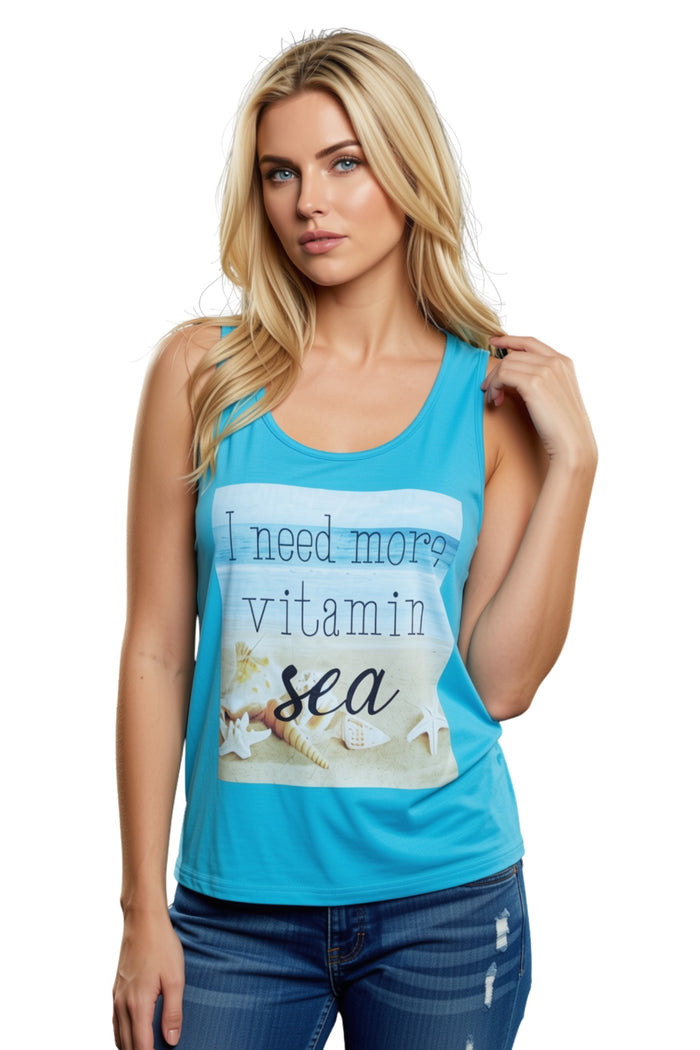 Women's Racerback 'Vitamin Sea' Tank Top