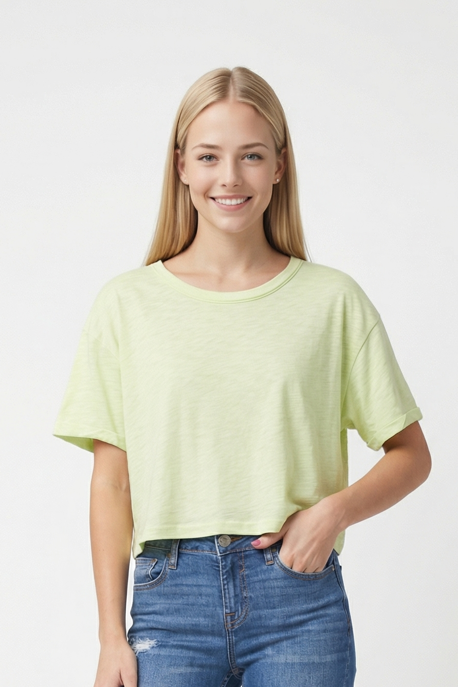 Women's Short Sleeved Oversized Fit Top