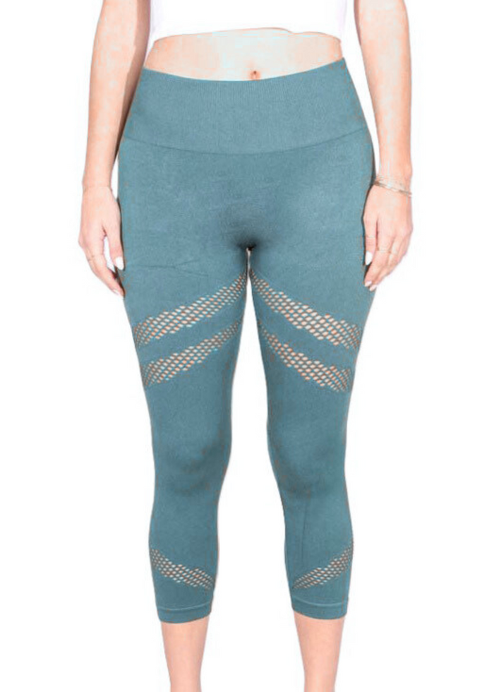 Women's High Waisted Simple Cutout Activewear Legging