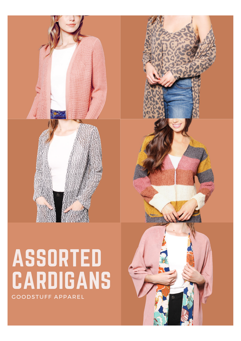 ASSORTED Women's Open Front Cardigans