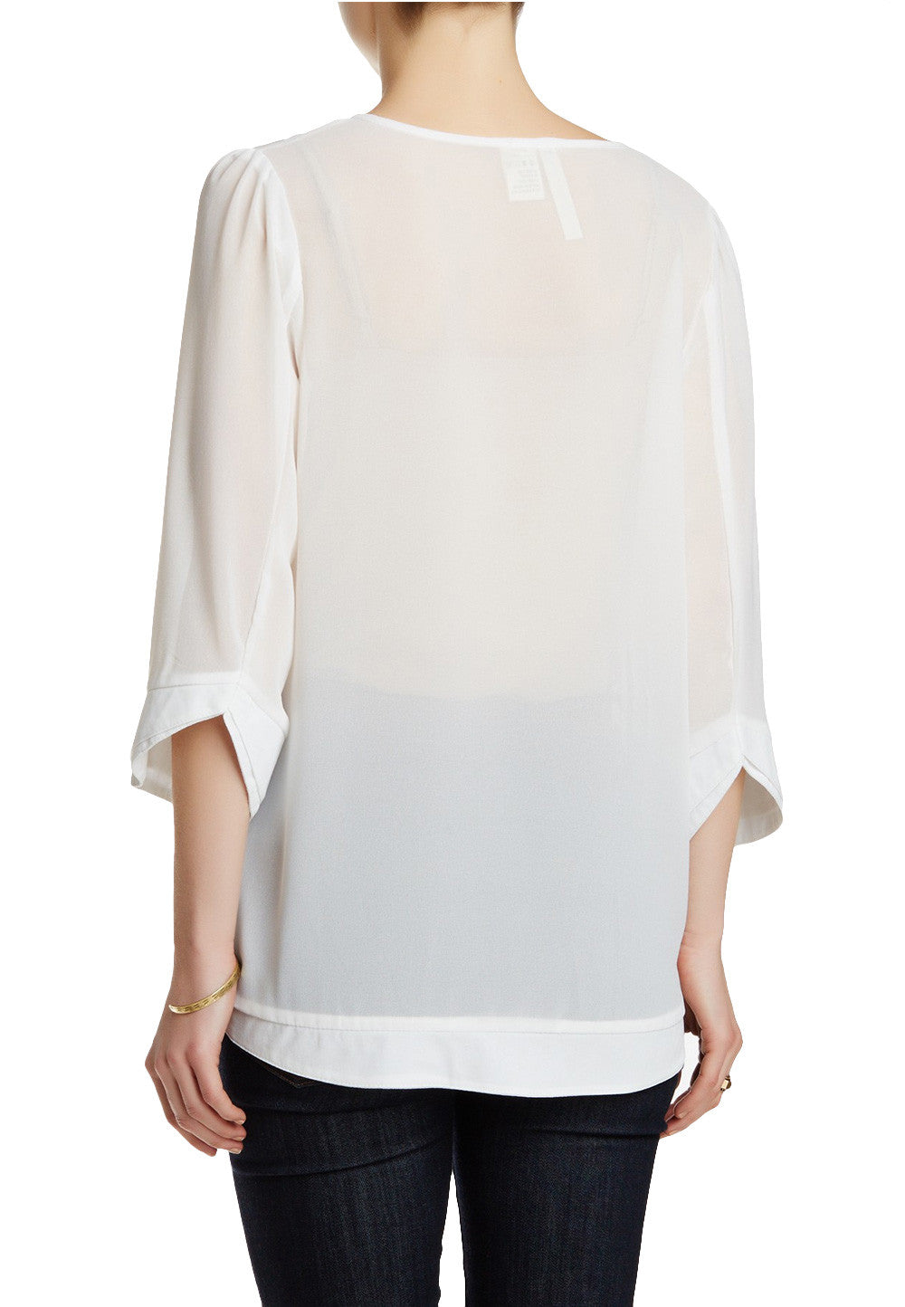 Ivory Embroidered Fashion Blouse
