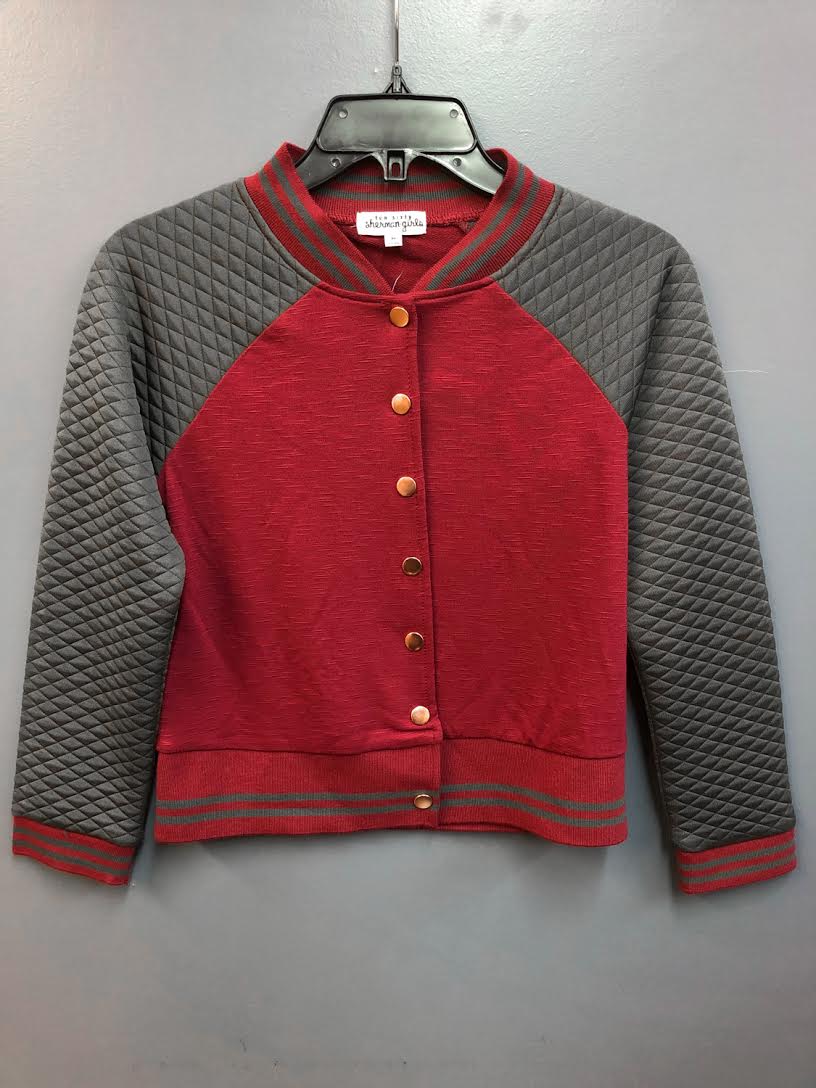Quilted detailed Kids bomber jacket