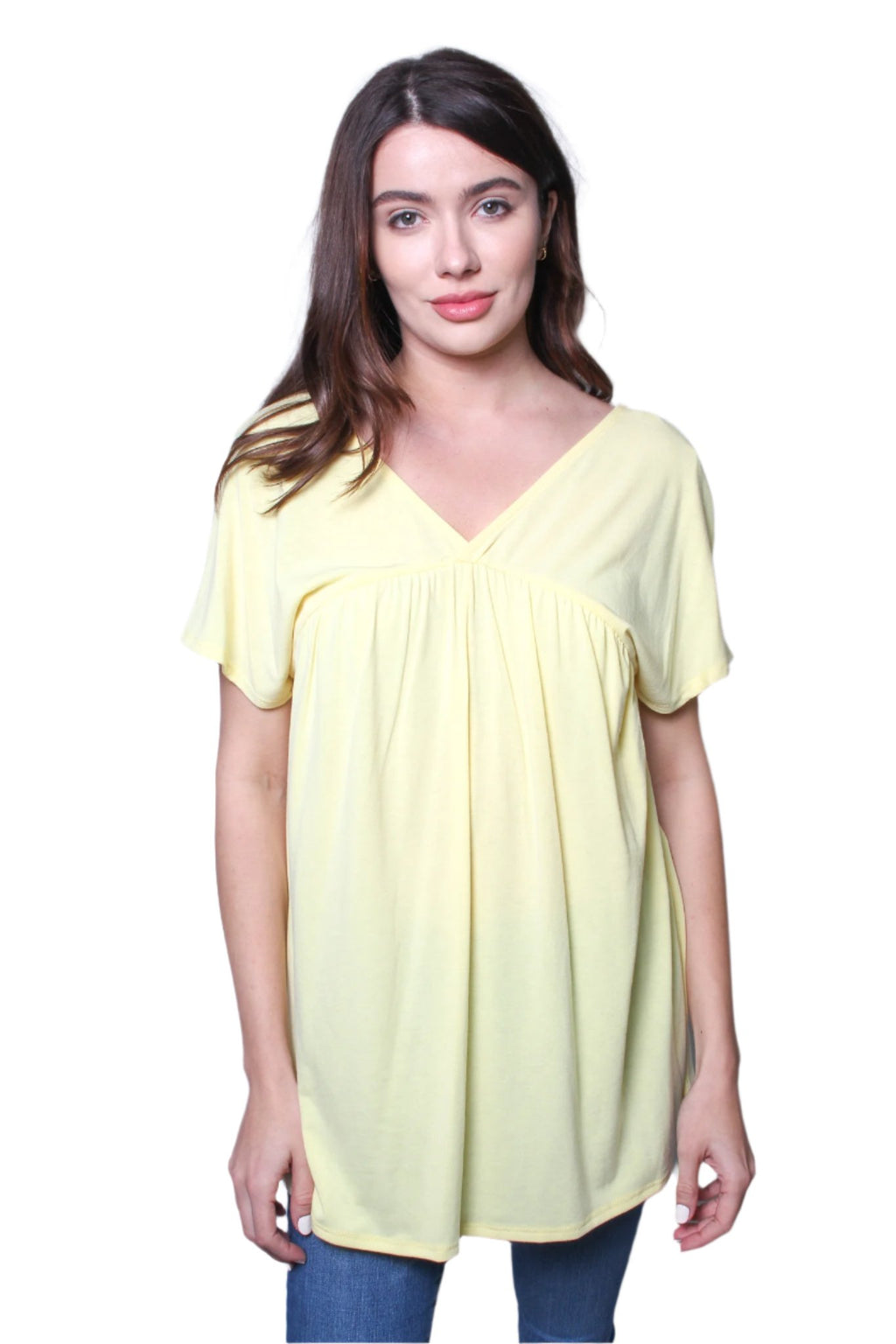 Women's V-Neck Baby Doll Top