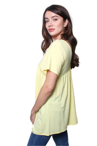 Women's V-Neck Baby Doll Top