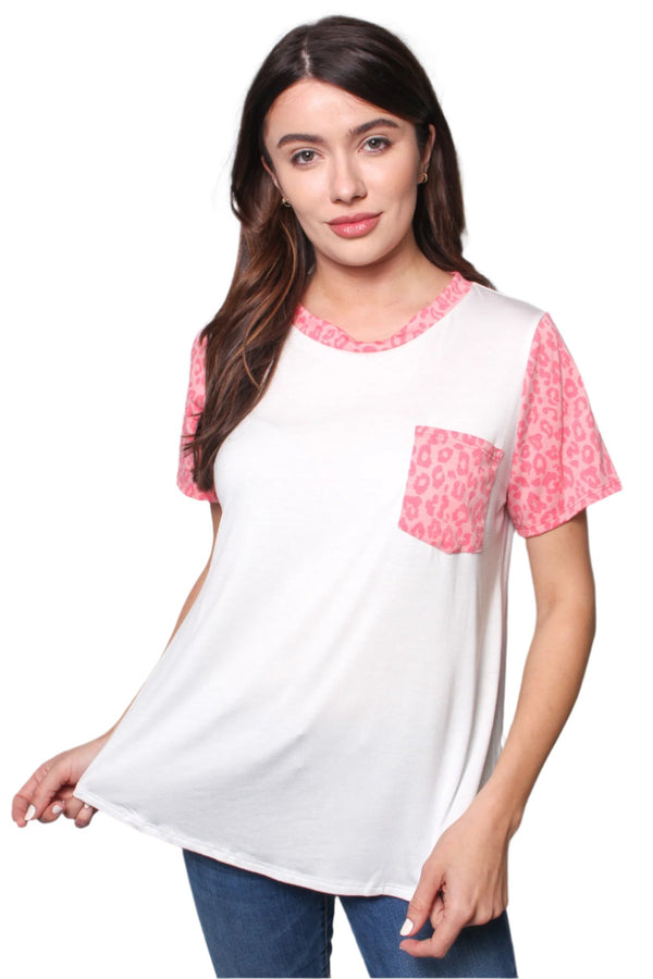 Women's Short Sleeve Soft Pocket T-Shirt