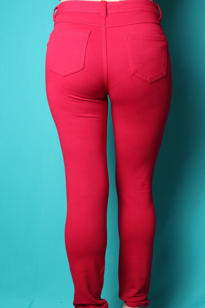 Women's Solid Skinny Pants