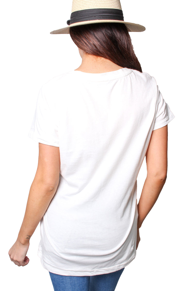 Women's Short Sleeve V Neck Basic Top
