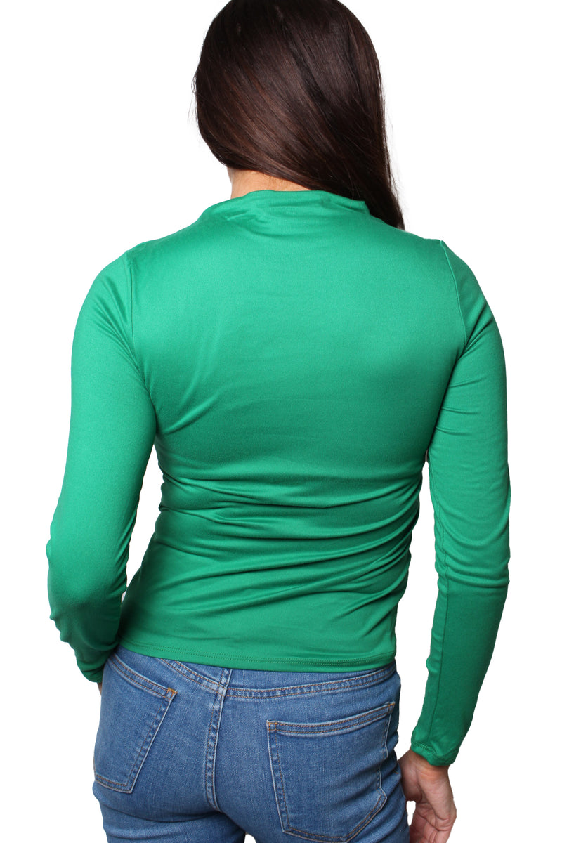 Women's Long Sleeves O Neck Fitted Top