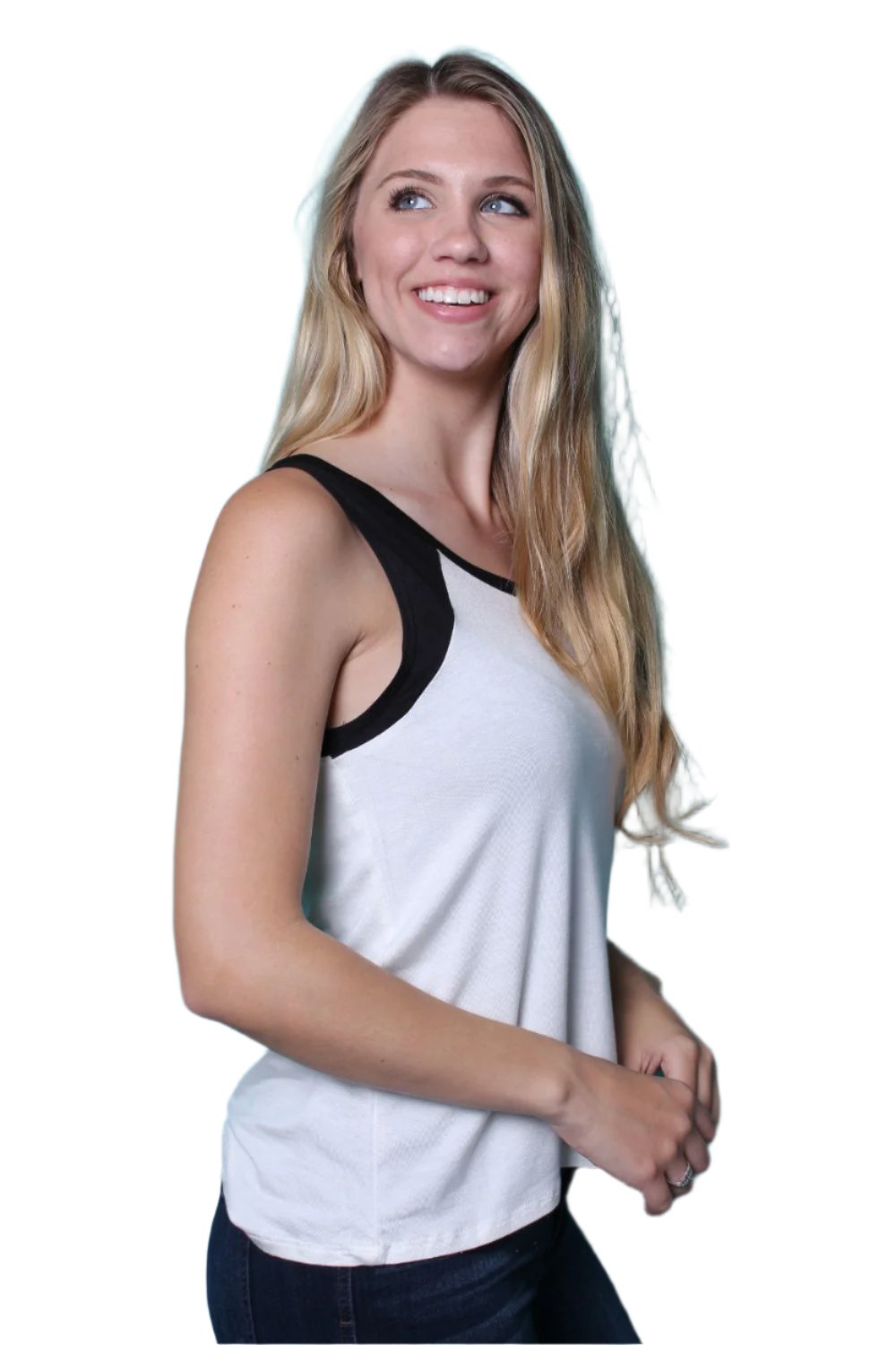 Women's Sleeveless Colorblock Tee