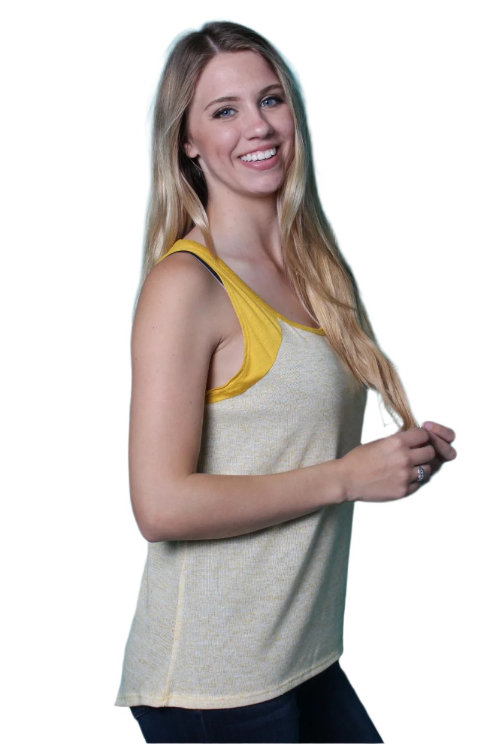 Women's Sleeveless Colorblock Tee