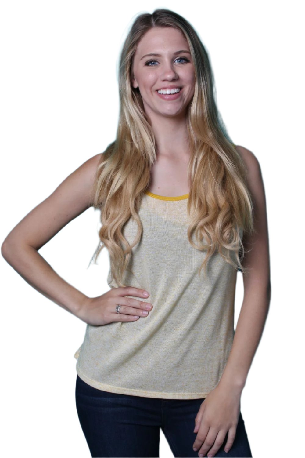 Women's Sleeveless Colorblock Tee