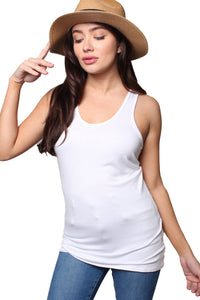 Women's Plus Sleeveless Scoop Neck Racer Back Tank Top