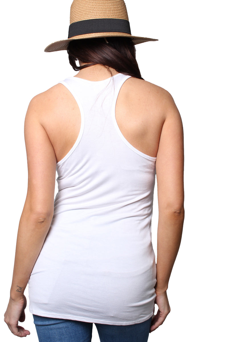 Women's Sleeveless Scoop Neck Racer Back Tank Top