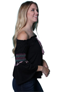 Women's Bell Sleeve Off Shoulder Top