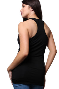 Women's Sleeveless Scoop Neck Racer Back Tank Top