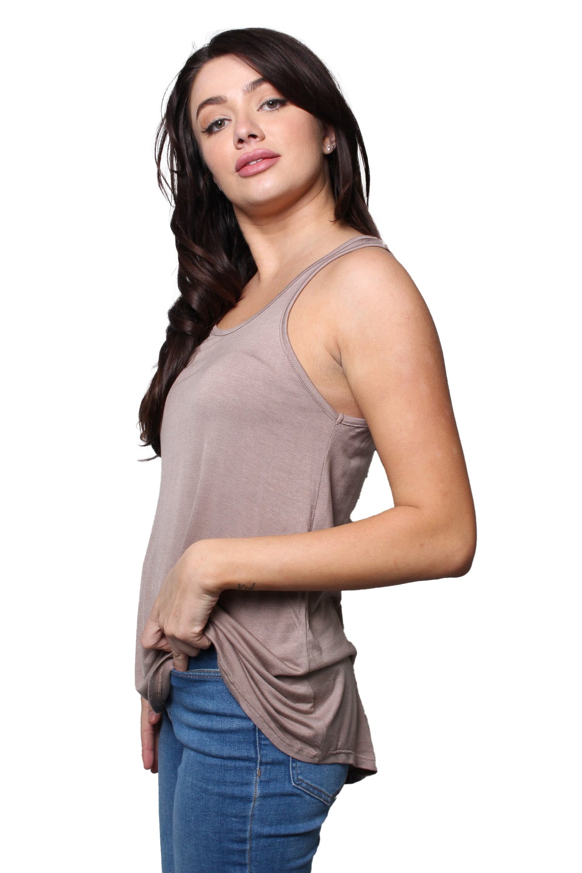 Women's Plus Sleeveless Scoop Neck Tank Top