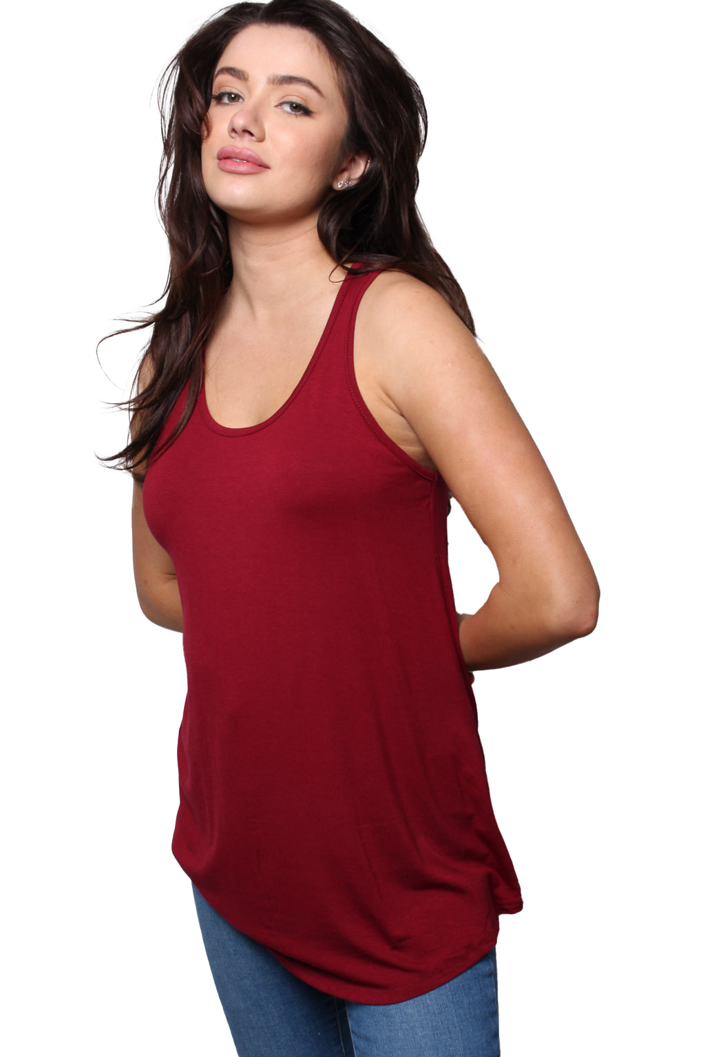 Women's Sleeveless Scoop Neck Tank Top