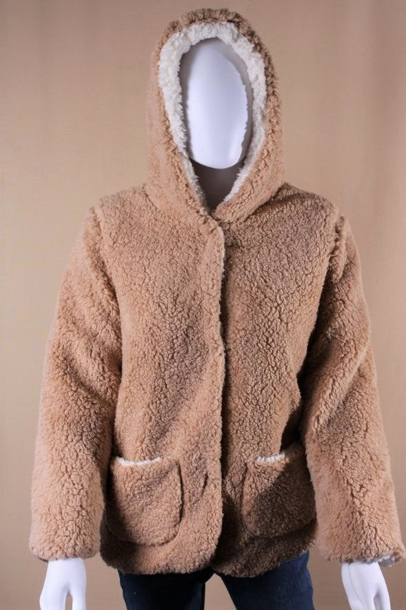 Sherpa sales reversible hoodie
