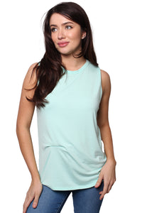 Women's Sleeveless Crew Neck Basic Tank Top