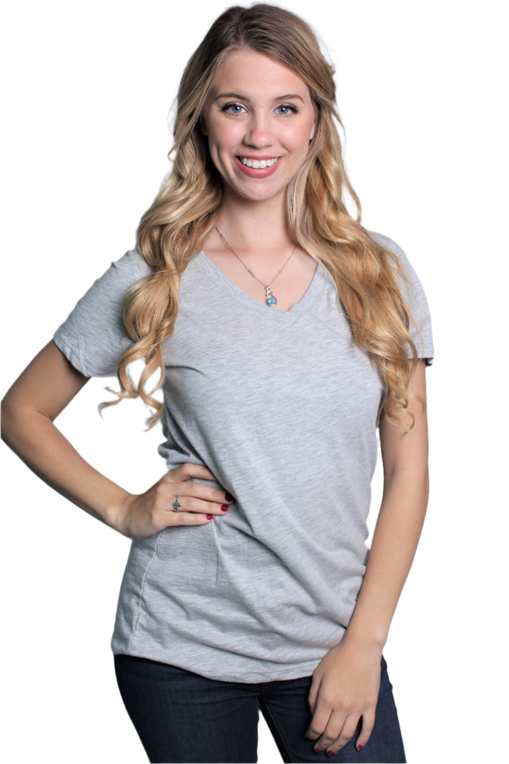 Women's V-Neck Short Sleeve Shirt