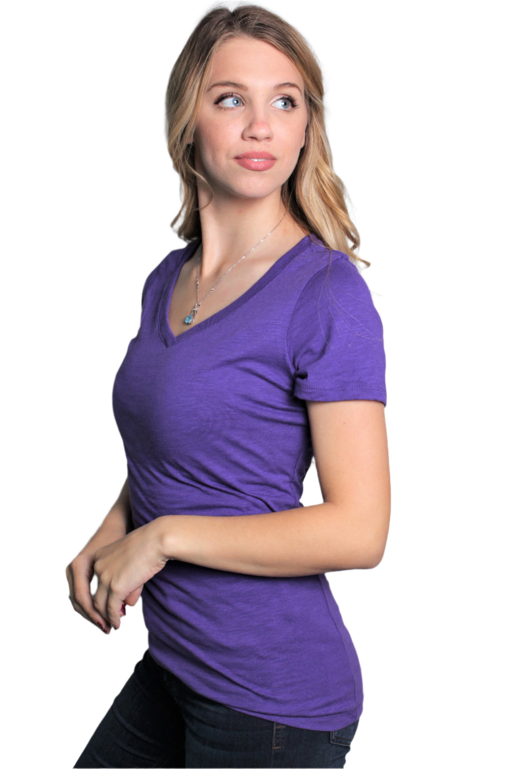 Women's V-Neck Short Sleeve Shirt