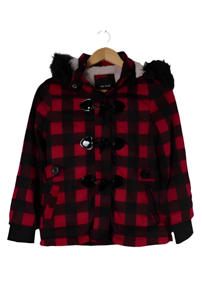 Kid's Plaid Faux Fur Hoodie – Good Stuff Apparel