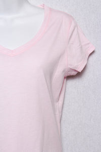 Women's Short Sleeves V Neck Basic Tee
