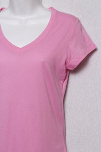 Women's Short Sleeves V Neck Basic Tee