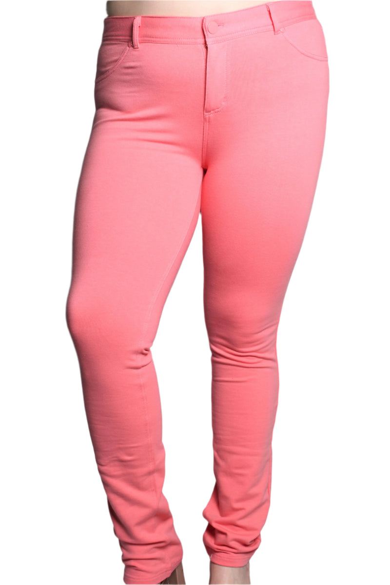 Women's Plus Size Solid Skinny Pants