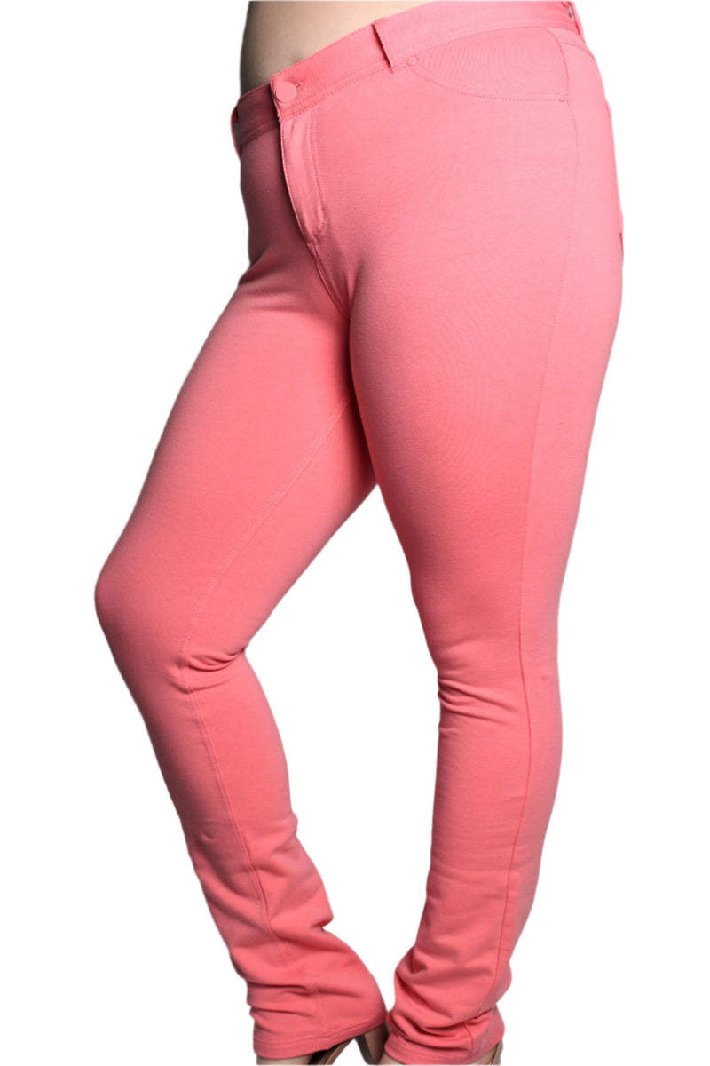 Women's Plus Size Solid Skinny Pants