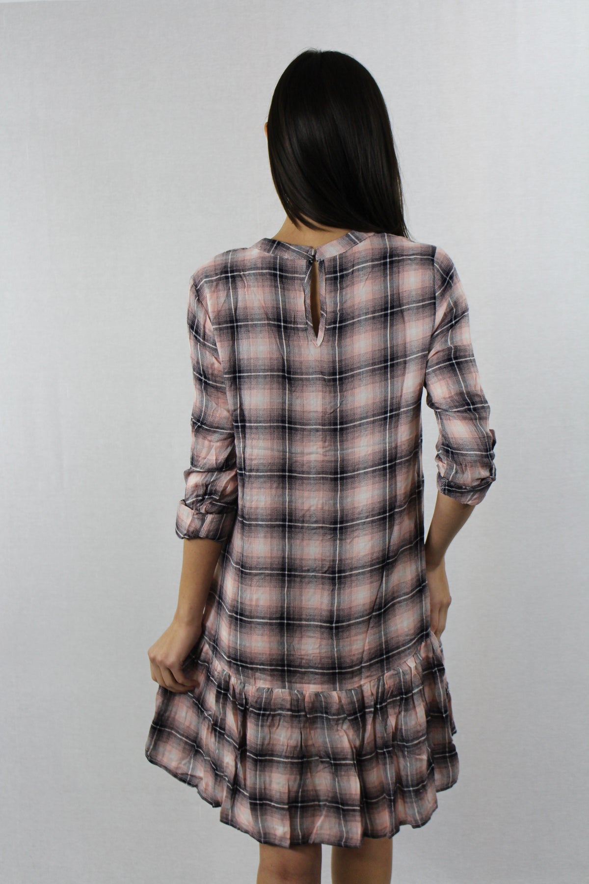 Pink Plaid Dress