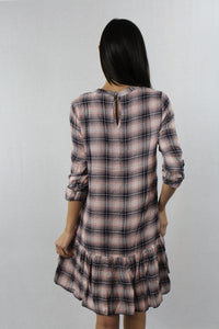 Pink Plaid Dress