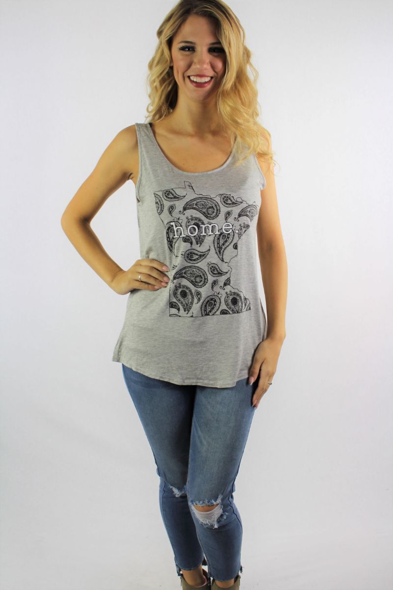 Women's "Home." Town Tank Top (Minnesota)