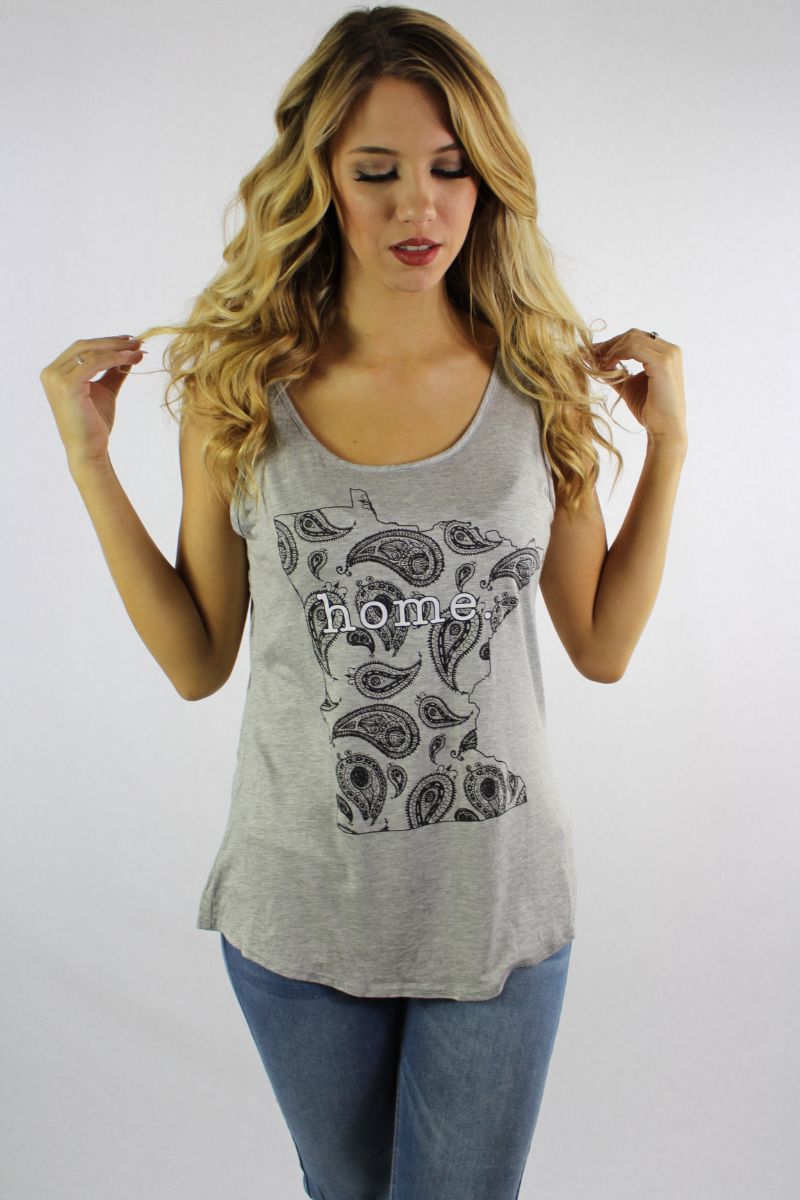 Women's "Home." Town Tank Top (Minnesota)