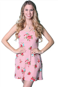 Women's Mini Dress with Floral Design