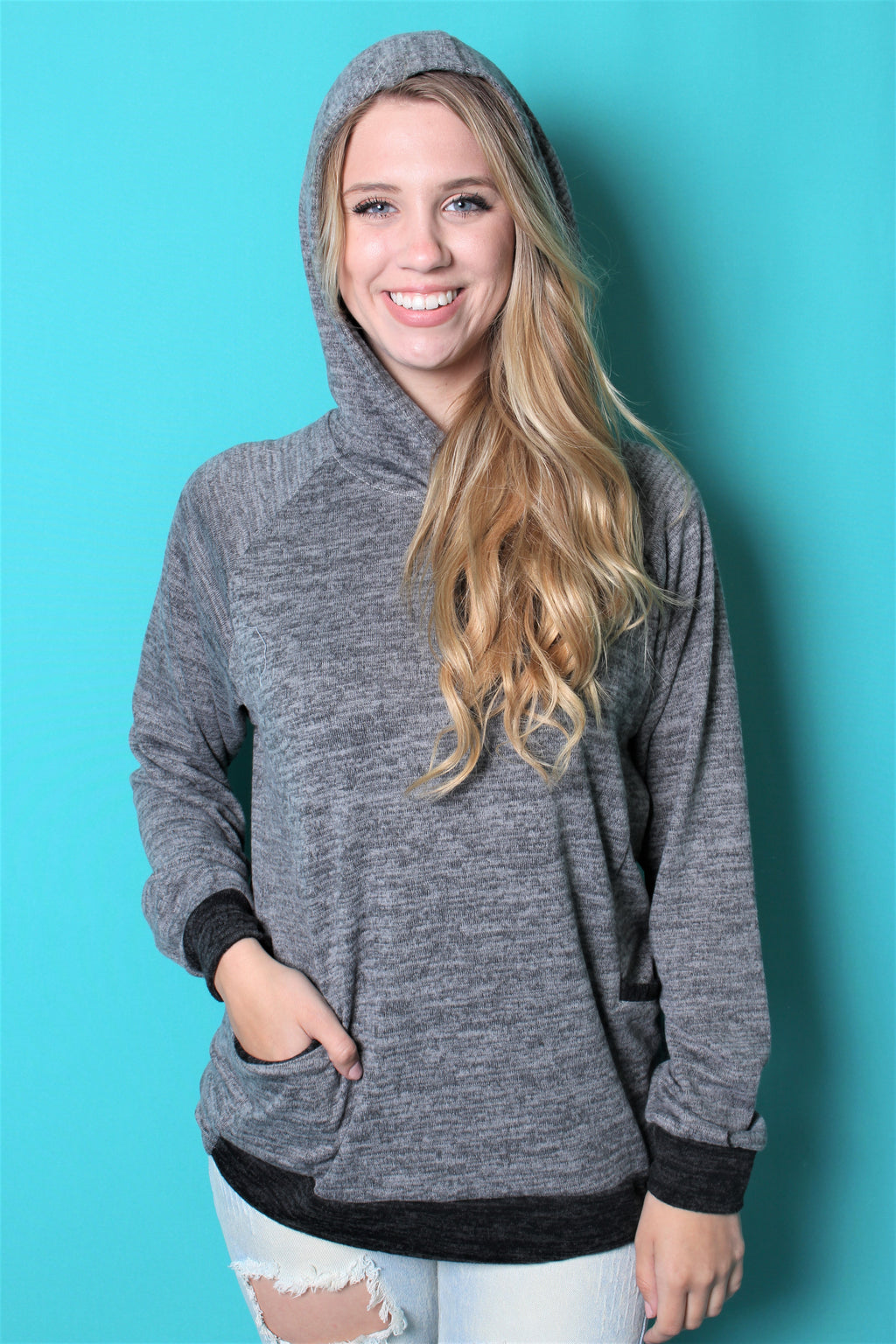 Women's Long Sleeve Hoodie Sweater Top