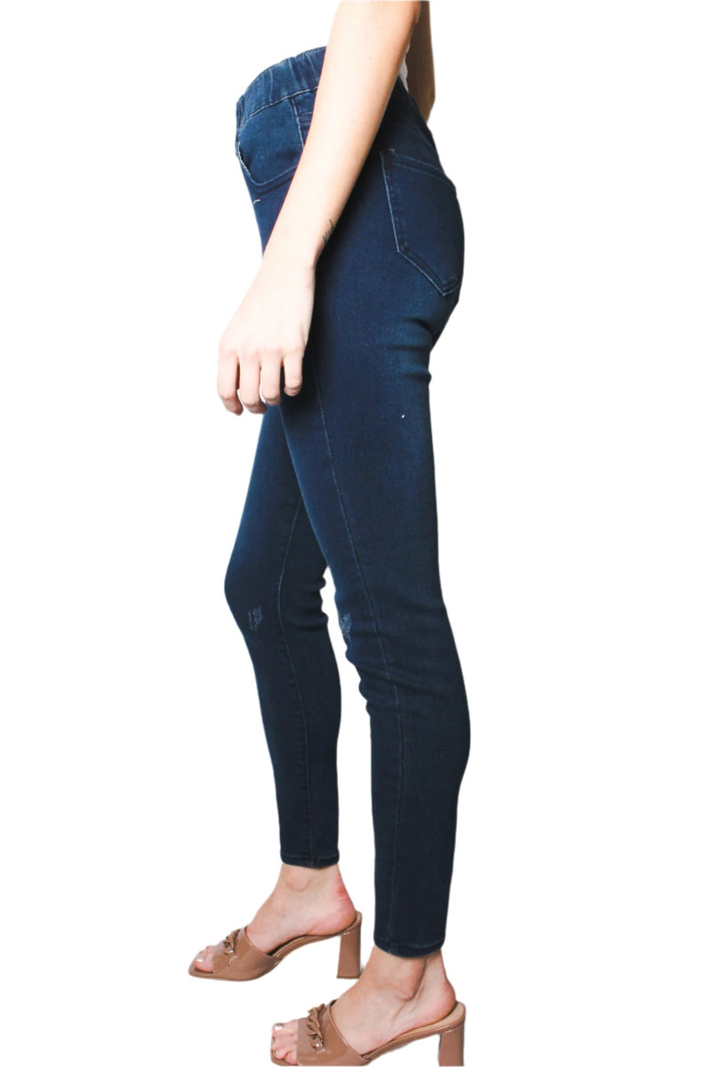 Women's Mid Rise Stretchy Waist Skinny Jeggings