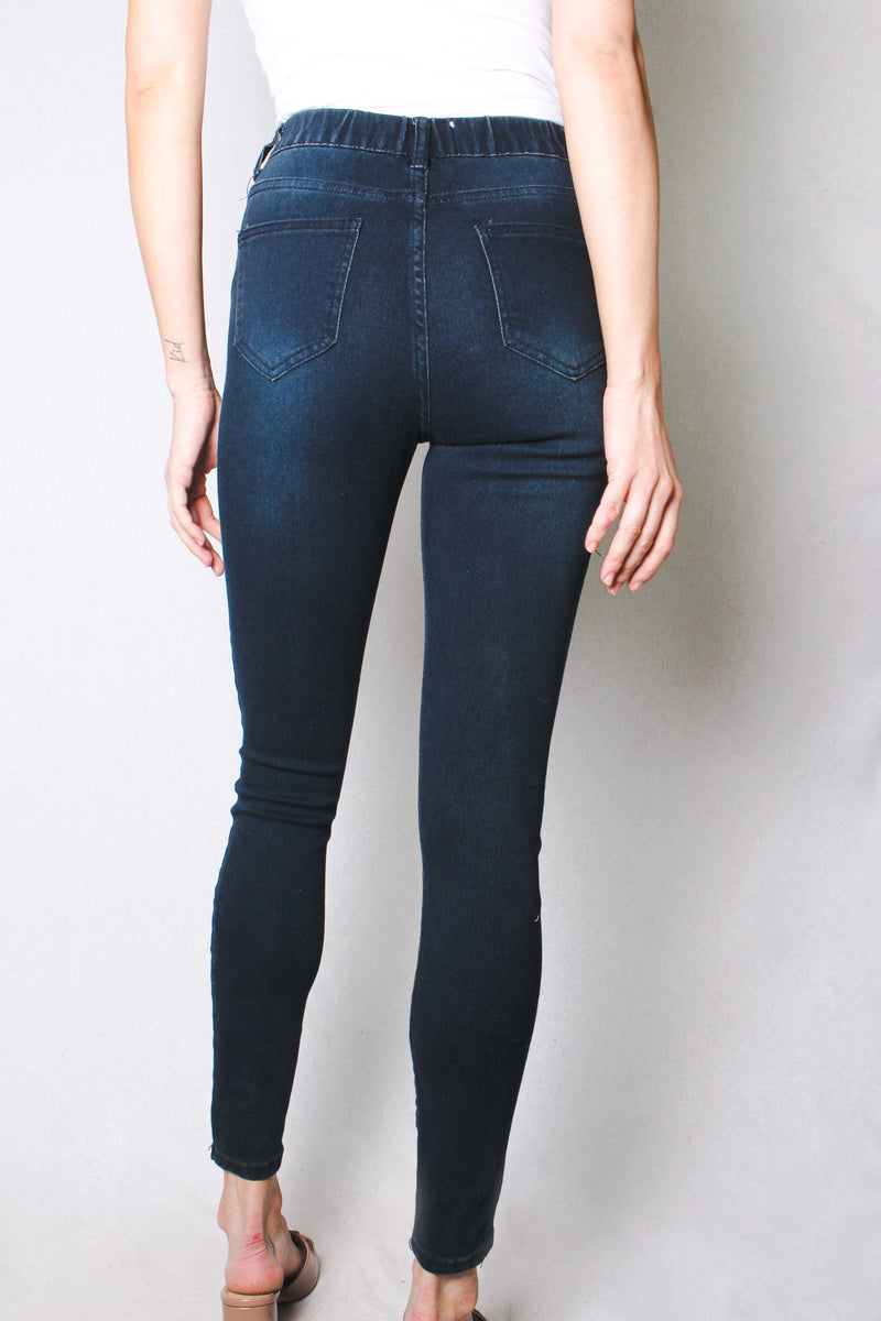 Women's Mid Rise Stretchy Waist Skinny Jeggings