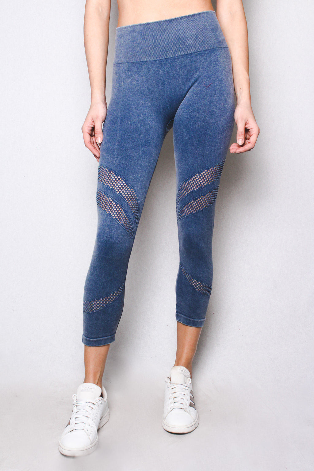 Women's High Waisted Double Line Cutout Legging