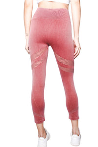 Women's High Waisted Double Line Cutout Legging