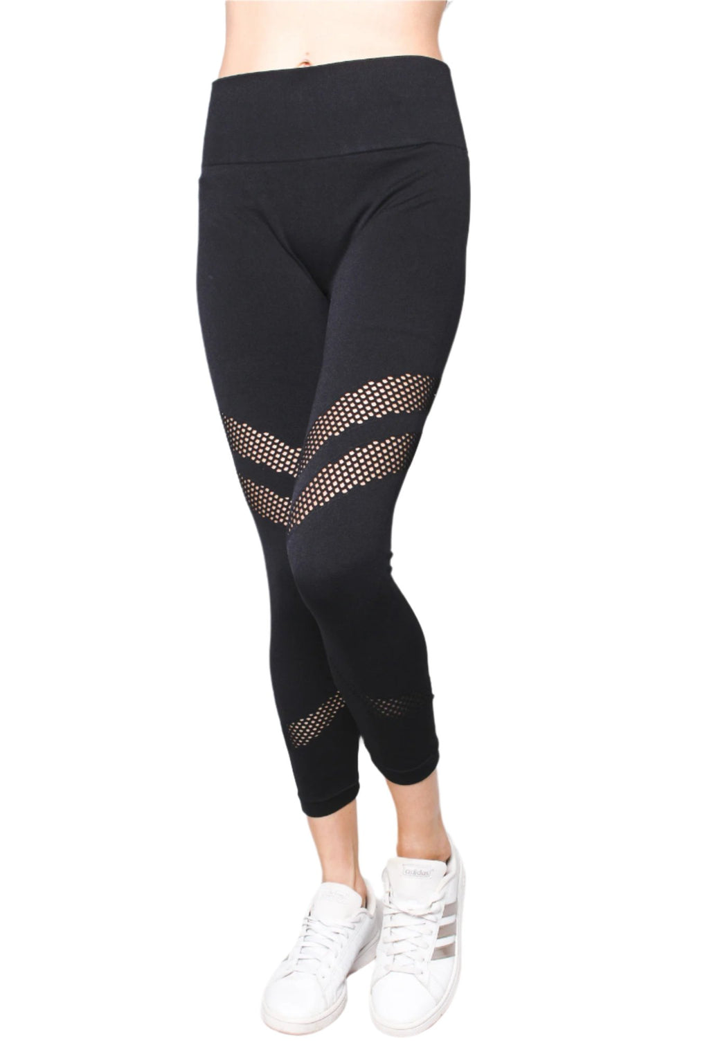 Women's High Waisted Double Line Cutout Legging