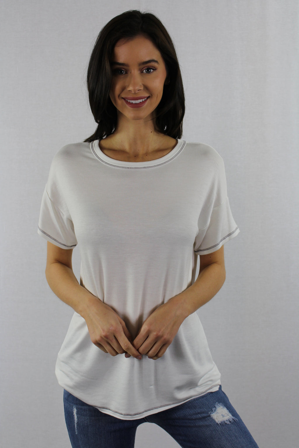 Round Neck Relaxed Tee